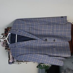 Brooks Brothers Plaid Regent-Fit 100% Wool Blazer 44R